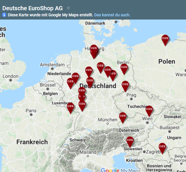 Standorte  Deutsche Euroshop